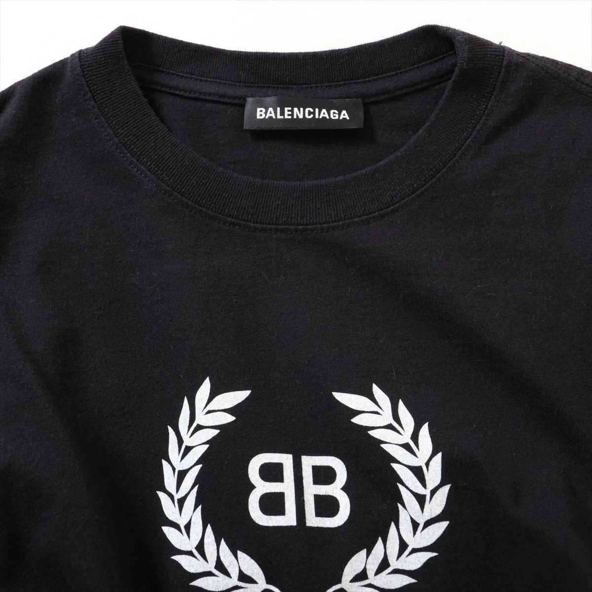 すぐ届く バレンシアガ 半袖Tシャツ ロゴ ダメージ ブラック BALENCIAGA バレンシアガ ダメージ加工 FREE tシャツ 半袖 黒