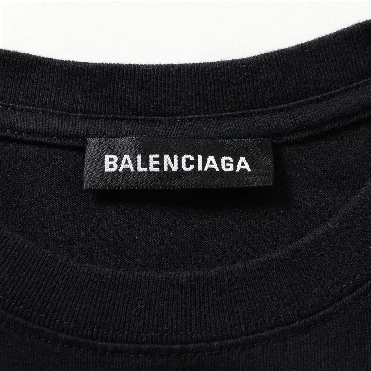 バレンシアガ　Tシャツ バレンシアガ BB 18年 コットン Tシャツ M メンズ ブラック