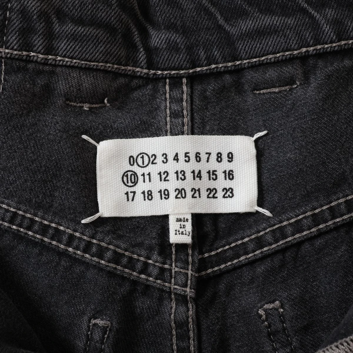 メゾンマルジェラ 23AW コットン ペインターデニム 28 メンズ グレー
