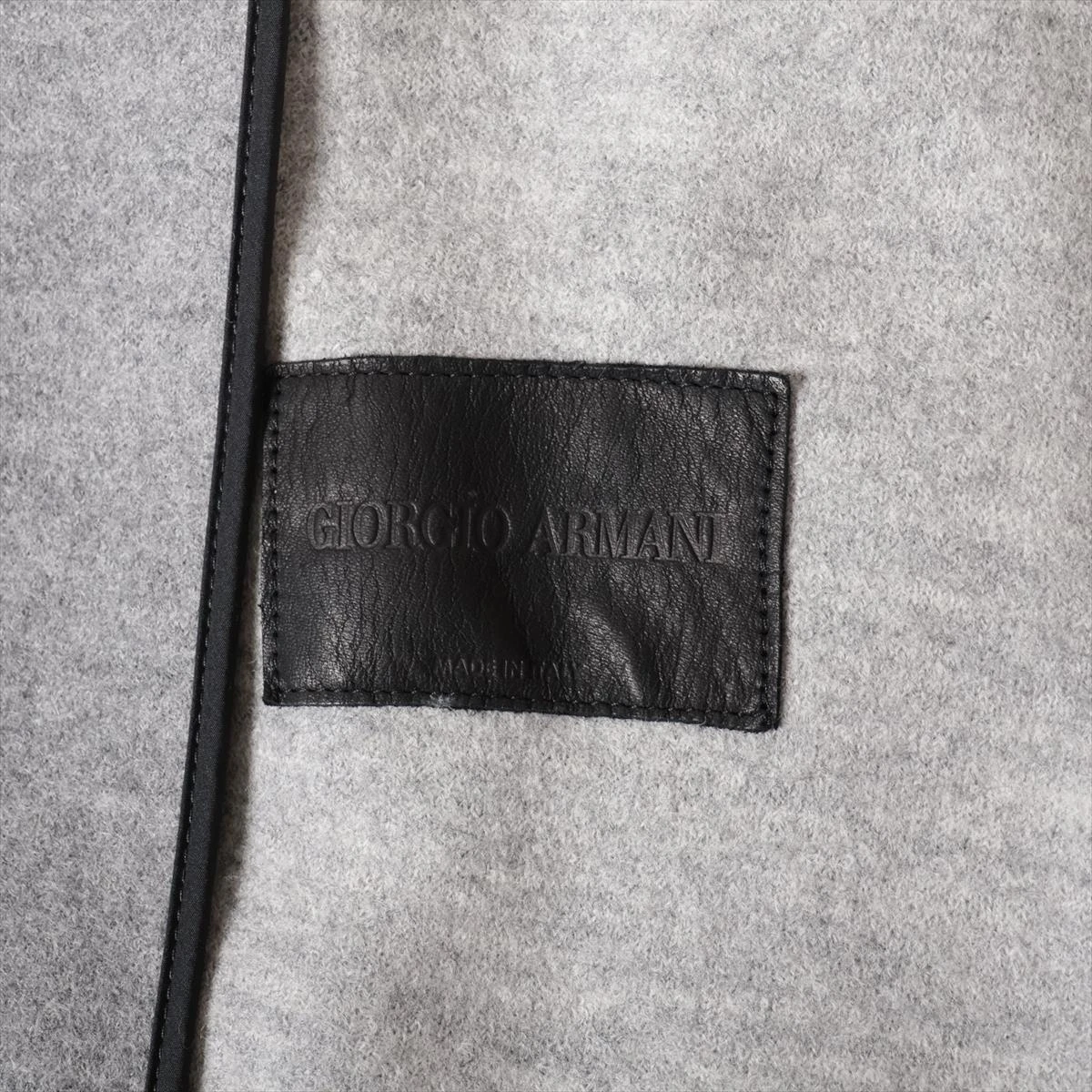 ジョルジオ アルマーニ　ジャケット　シルクウール　大きいサイズ　チャコール　54 ジョルジオ アルマーニ ジャケット シルクウール 大きいサイズ