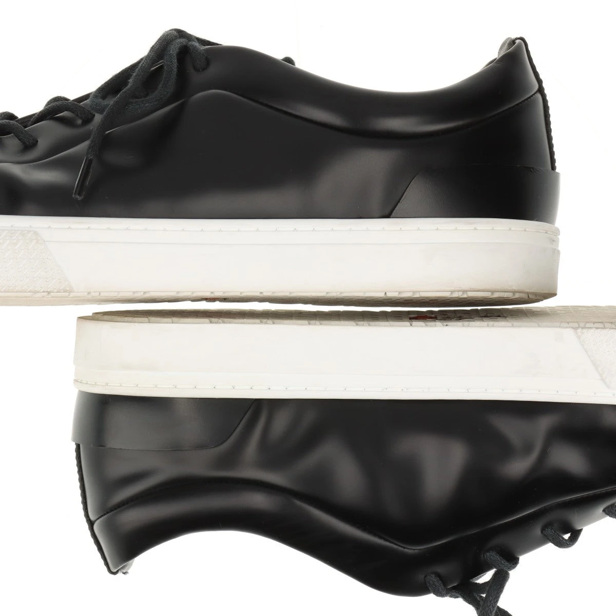 エルメス アーウィン レザー スニーカー 42 1/2 メンズ ブラック