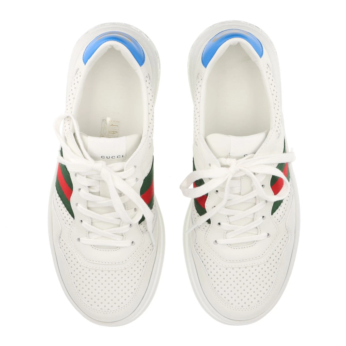 【美品】グッチ スニーカー インターロッキング シェリーライン レザー メンズ ✨シェリーライン/インターロッキング✨GUCCI オールレザー