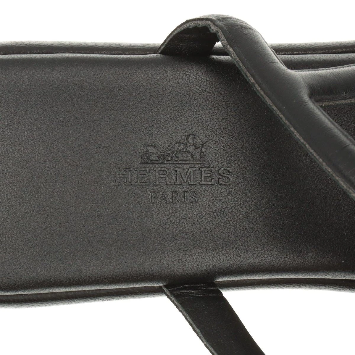 【デザインが◎♪】HERMES ジプシーサンダル シェーヌダンクル エルメス レザー サンダル 39 レディース ブラック ジプシー