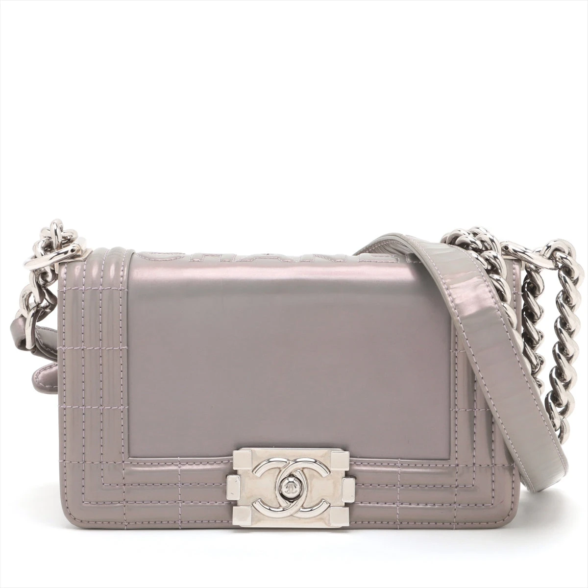 CHANEL ボーイシャネル パテントレザー エナメルショルダーバッグ シャネル ボーイシャネル パテントレザー チェーンショルダー