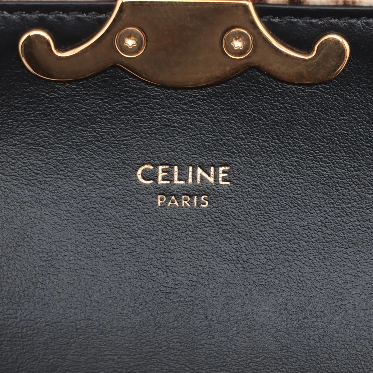 セリーヌ トリオンフ ミニ クロード ハラコ ショルダーバッグ