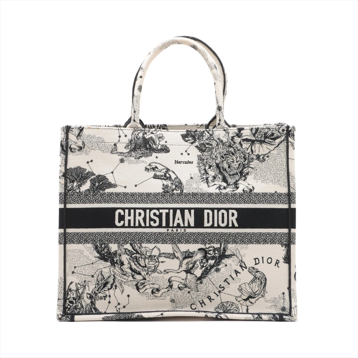 ディオール キャンバス トートバッグ サドル Dior 希少品 レア クリスチャンディオール ゾディアック ブックトート ラージ キャンバス