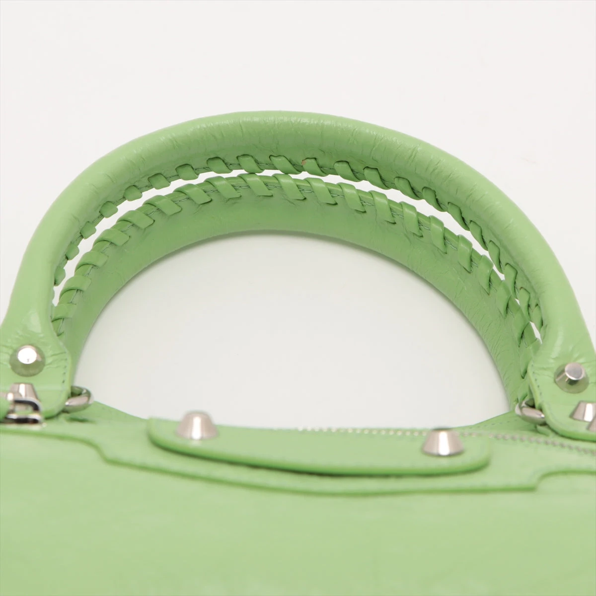 バレンシアガ ル シティ ミディアム レザー 2WAYハンドバッグ グリーン