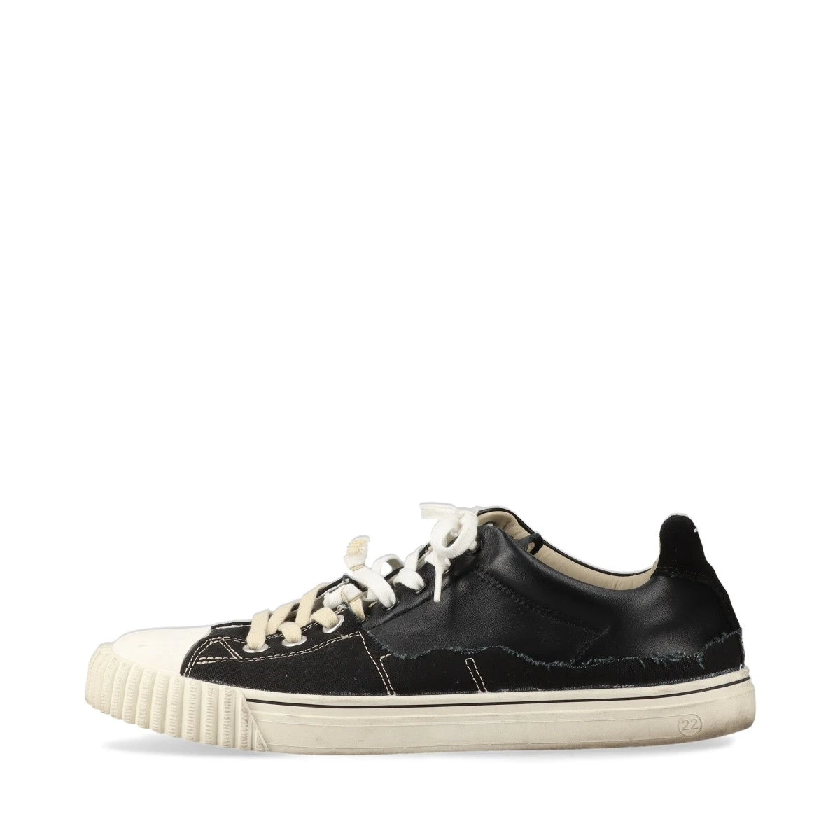 Maison Margiela エボリューション Low 黒 キャンパスレザー