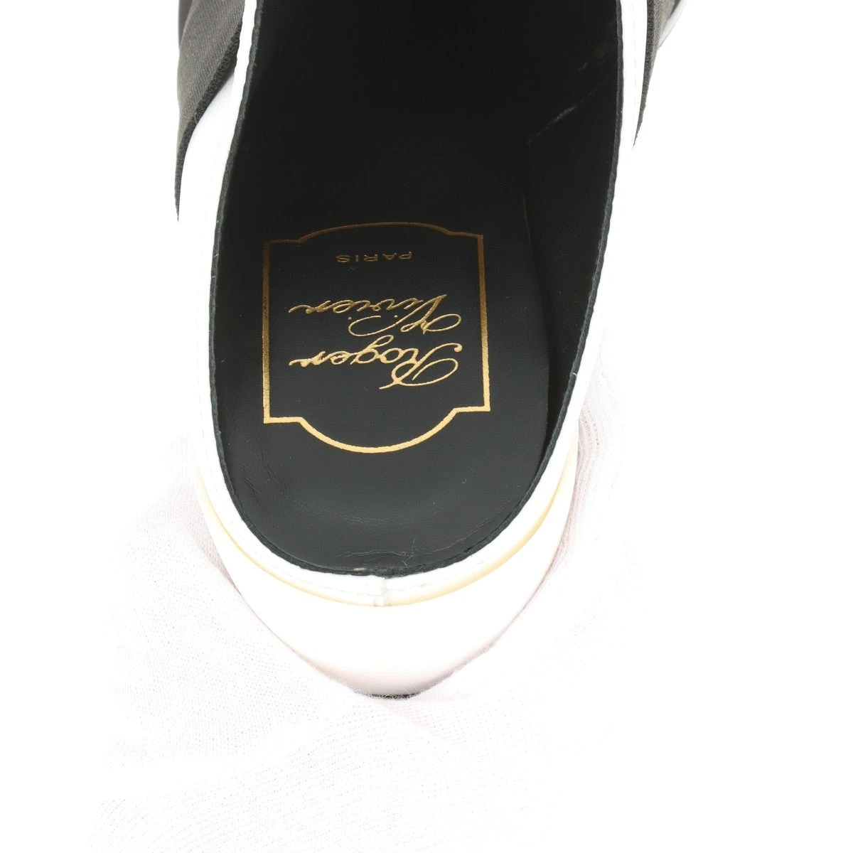 値下げ　美品　ロジェヴィヴィエroger vivier ヴィヴレザーミュール36 ロジェ ヴィヴィエ レザー ミュール 36 レディース ブラック