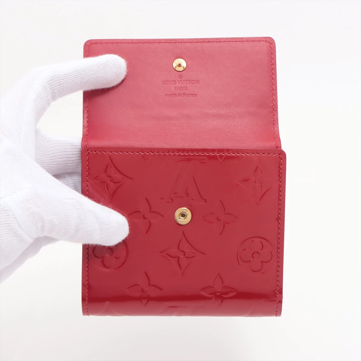 ルイ・ヴィトン ヴェルニ ポルトモネ ビエ カルト クレディ ポムダムール LOUIS VUITTON ヴィトン モノグラム ポルトモネビエ カルト