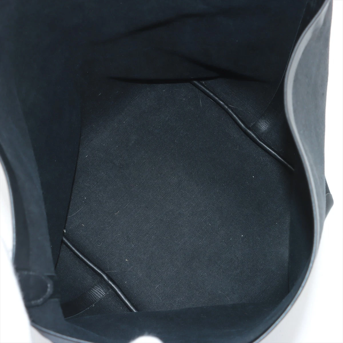 ザロウ パークトート ラージ レザー ショルダーバッグ ブラック ザロウ ラージ パーク トート キャンバス×レザー ワンショルダー