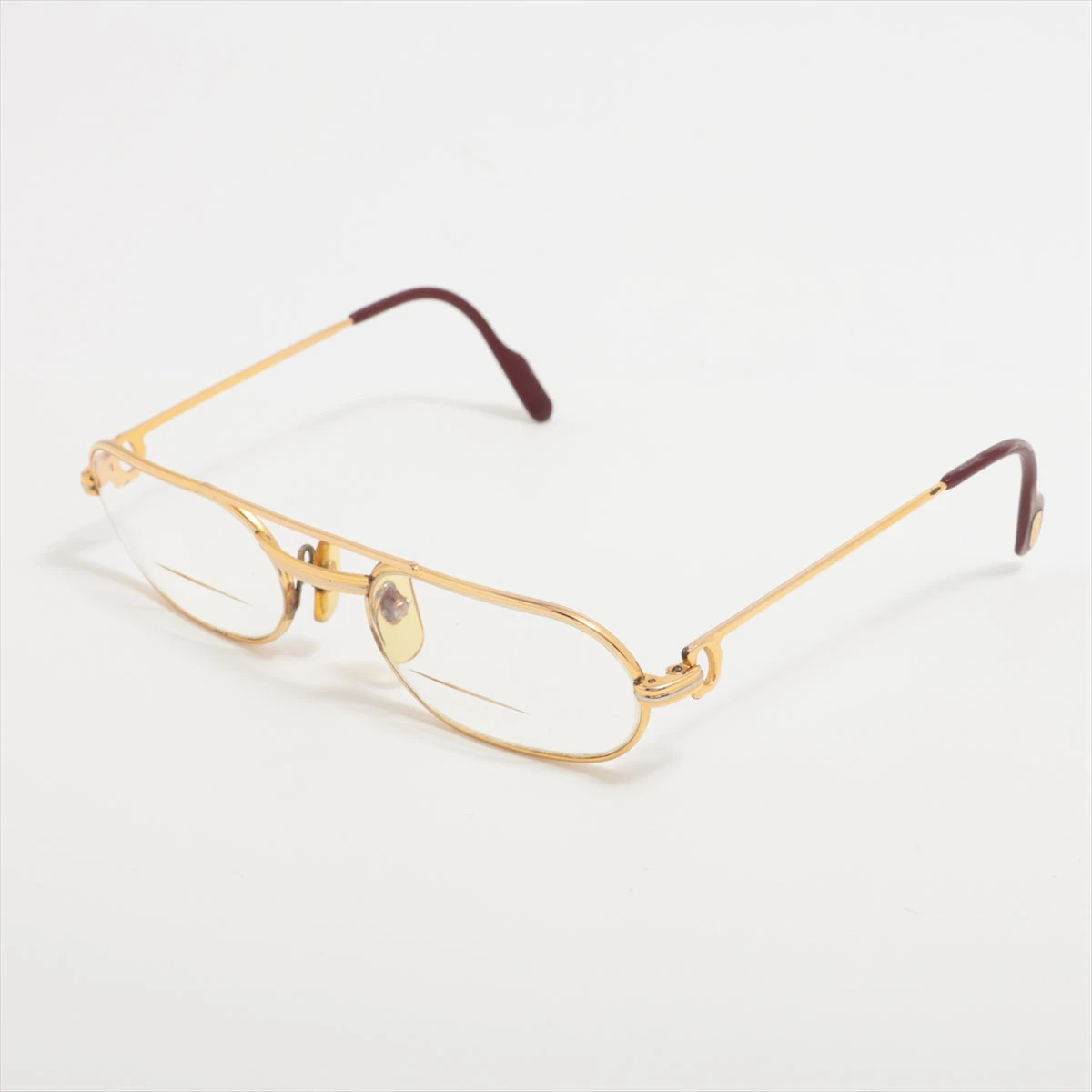 カルティエ CARTIER メガネ 53□20 130 ゴールド