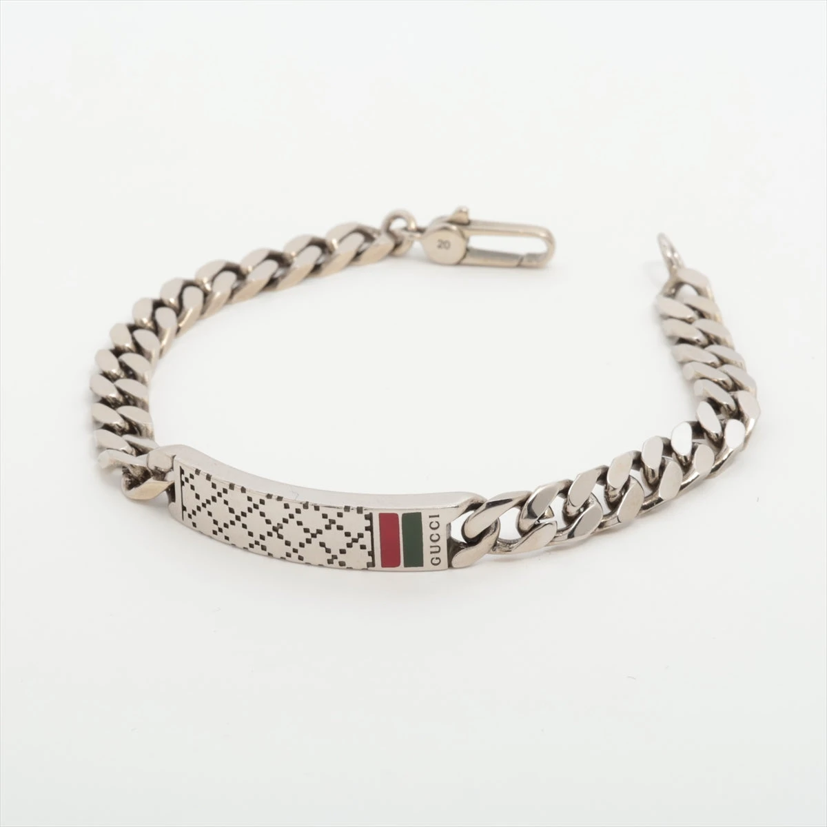 中古】 グッチ GUCCI SV925 バングル ブレスレット GG 花