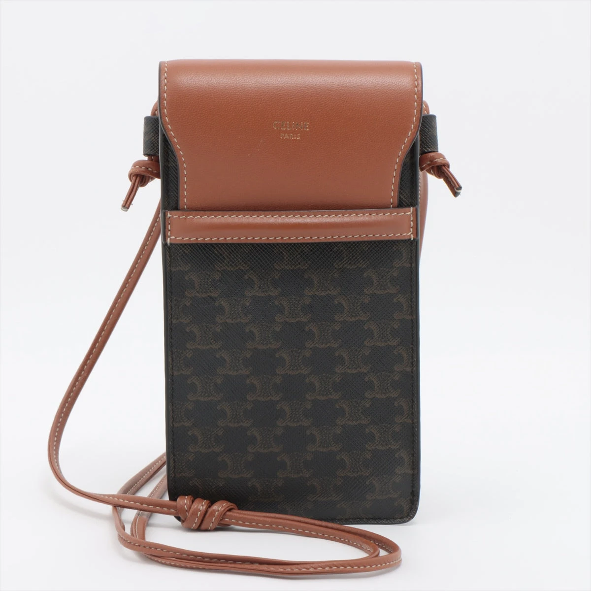 CELINE バングル ブラウン レザー MADE IN ITALY ブレスレット レディース | CELINE | セリーヌ