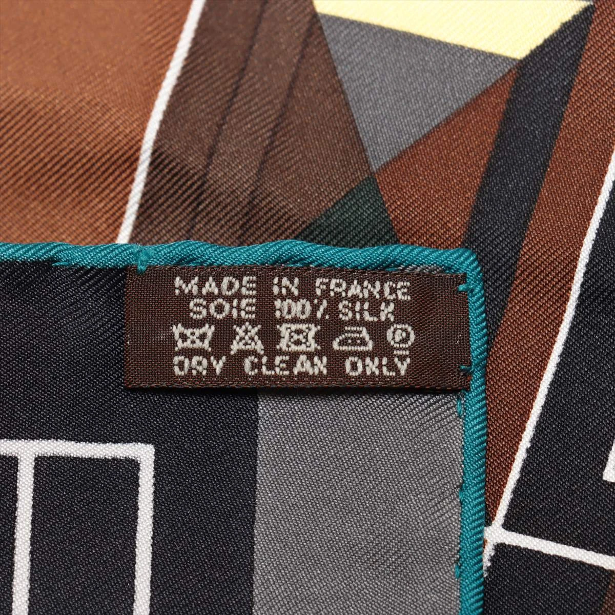 2507-90｜エルメス カレ 90 スカーフ シルク ブラウン タグあり 2507-90｜エルメス カレ 90 スカーフ シルク ブラウン タグあり