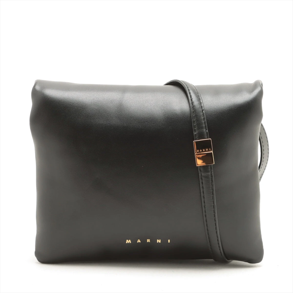 ◆送料・関税込み◆MARNI レザー プリズマ ショルダーバッグ Marni Prisma レザーショルダーバッグ | ブラック | FARFETCH JP