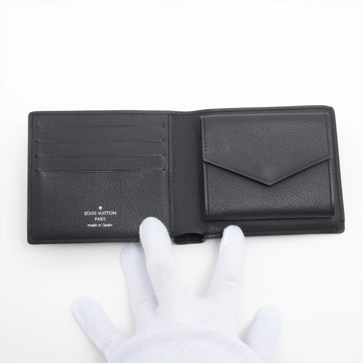 j63　マルコ　ダミエグラフィット　ブラック　二つ折り財布　ルイヴィトン n63336_02.jpg