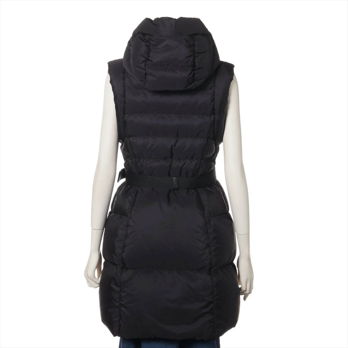 【未使用】ブラックアンドホワイト 2WAY ナイロンジャケット ベスト L PRADA プラダ カーゴベスト SGC2611 WQ8 メンズ Re-Nylon