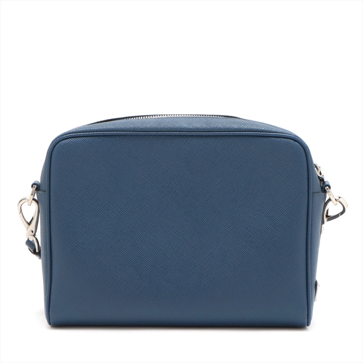 専用　モンブラン ショルダーバッグ ネイビー ナイロン サフィアーノレザー プラダ エンボスロゴ サフィアーノ ショルダーバッグ ネイビー 2VH152