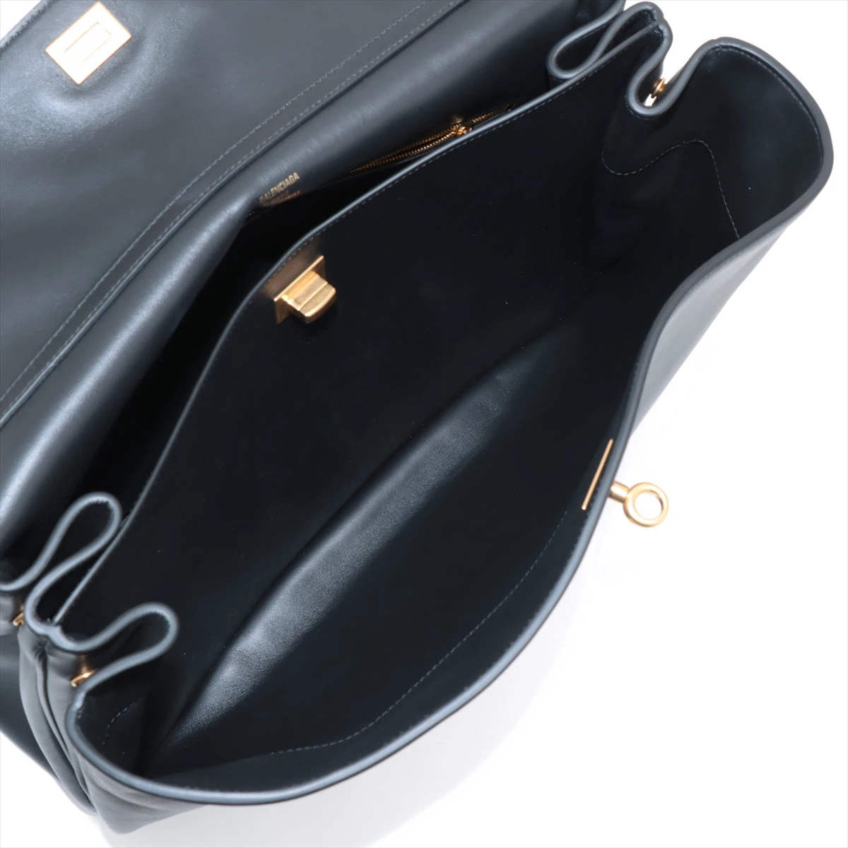 バレンシアガ ロデオ ラージ レザー 2WAYショルダーバッグ ブラック