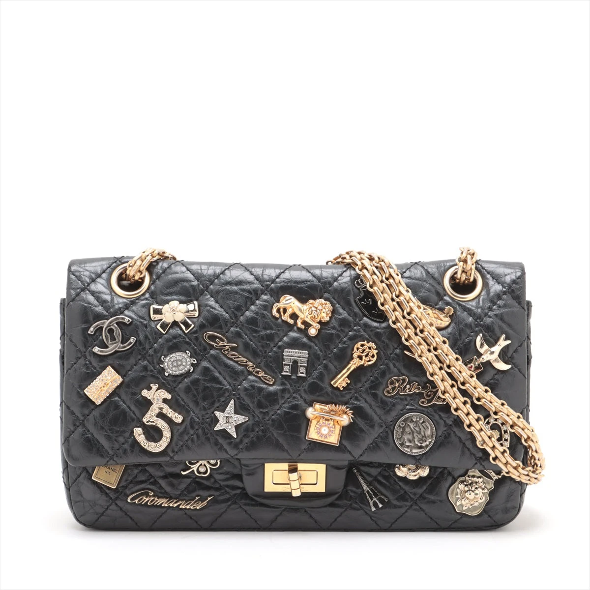 ★e1553 シャネル CHANEL マトラッセ ダブルフラップ チェーン ショルダーバッグ ベージュ レディース★