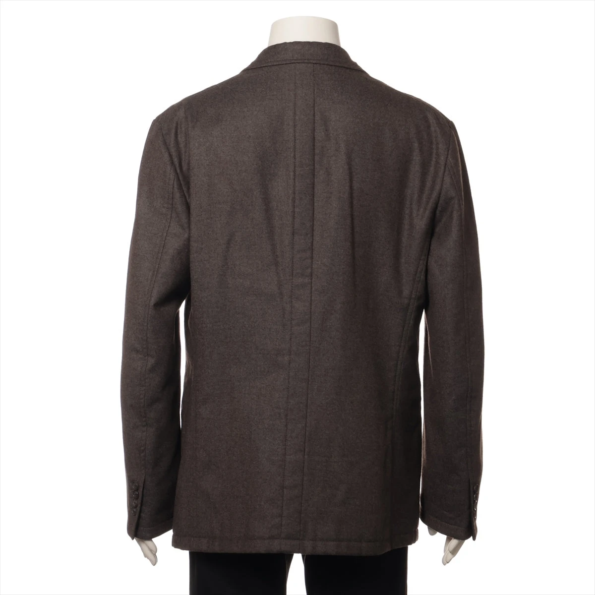 エルメス カシミヤ テーラードジャケット 54 メンズ ブラウン 52