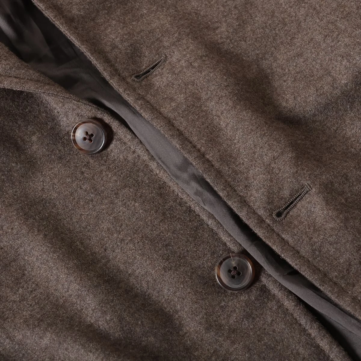 エルメス カシミヤ テーラードジャケット 54 メンズ ブラウン 52