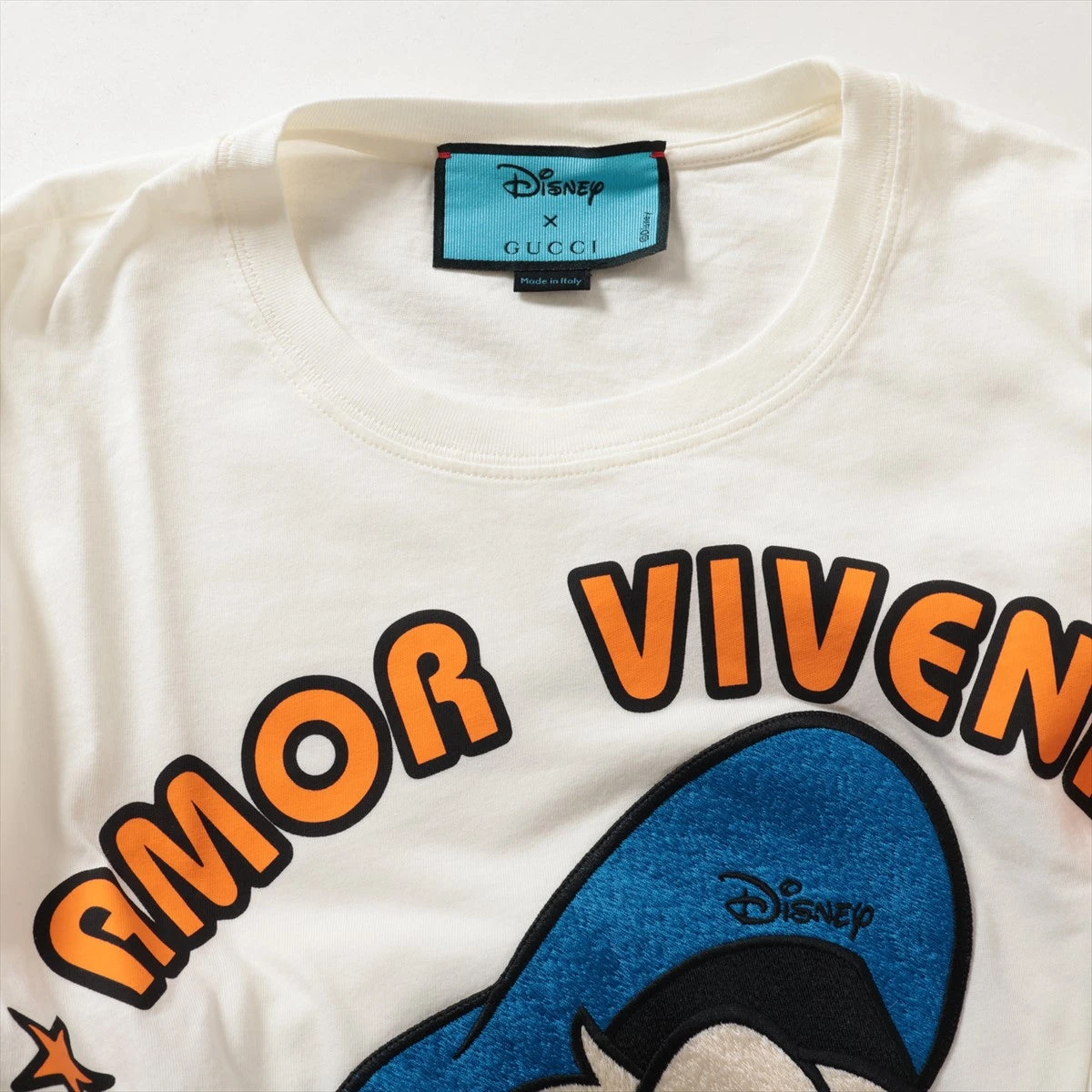 グッチ　ディズニー　Tシャツ グッチ×ディズニー コットン Tシャツ XS メンズ ホワイト 615044