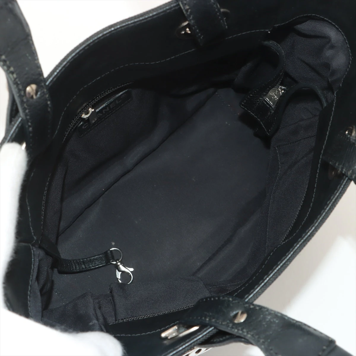 シャネル パリビアリッツPM コーティングキャンバス トート