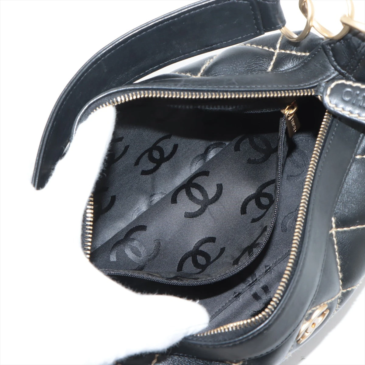シャネル ワイルドステッチラムスキンショルダーバッグ CHANEL シャネル ワイルドステッチショルダーバッグ バッグ
