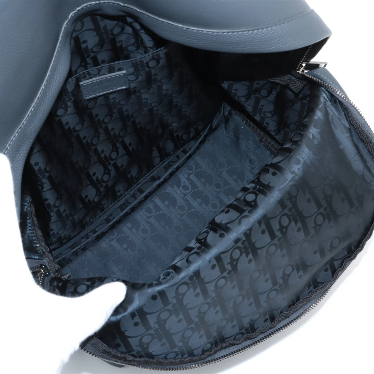 ディオールオム レザー バックパック/リュック グレー A3265782｜中古