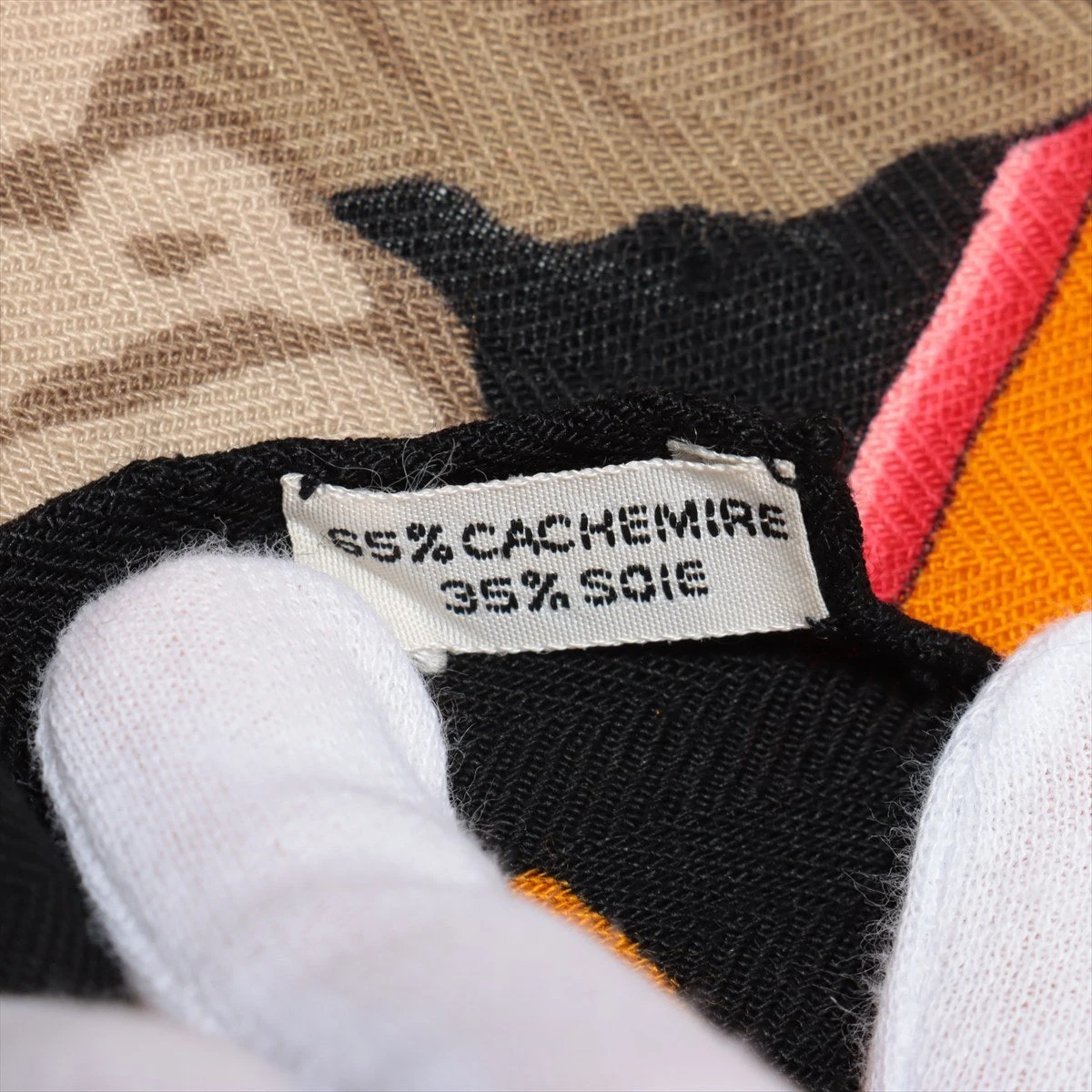 エルメス カレ90 LES PERROQUETS オウム スカーフ カシミヤ