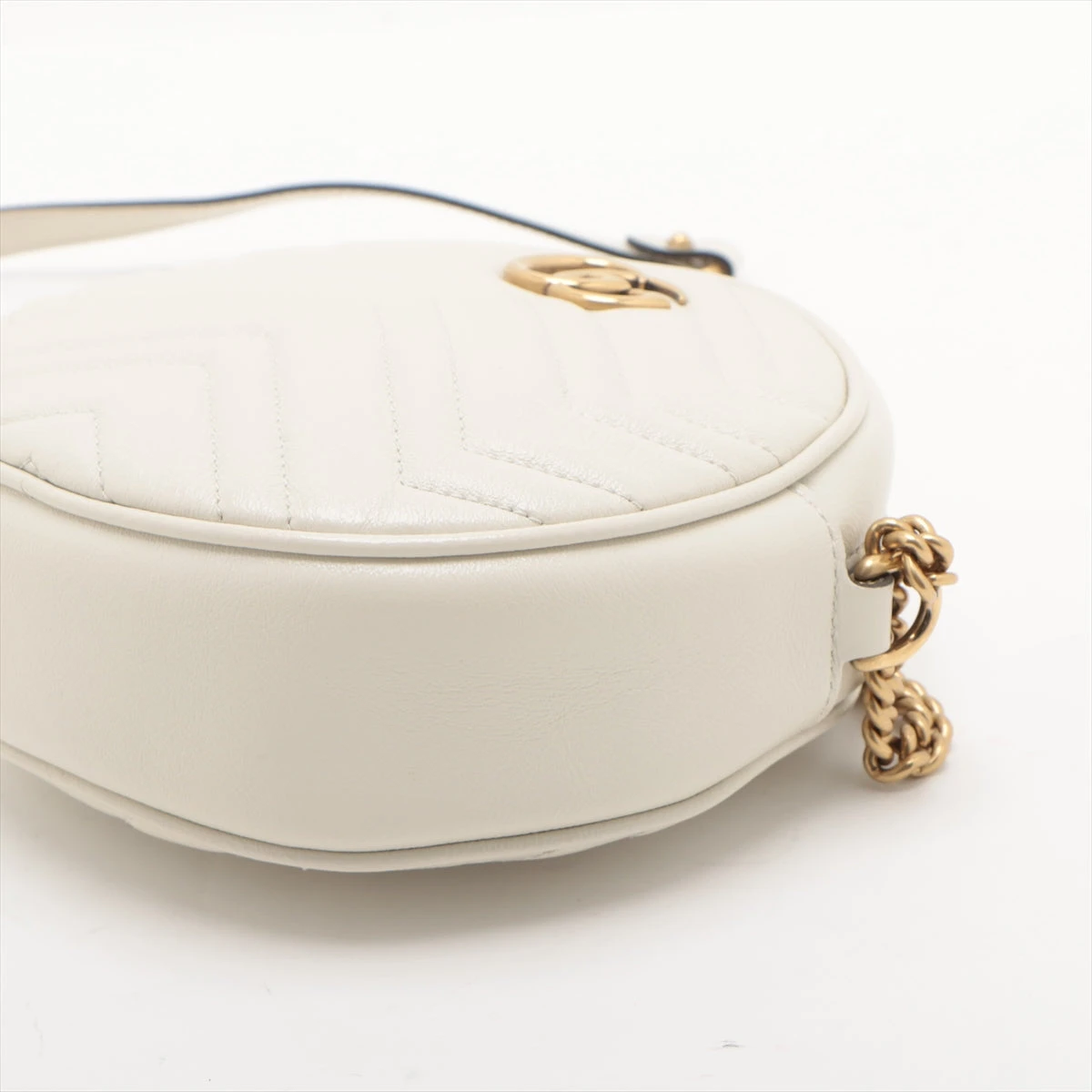 グッチ　スモール　レザー　ウェブ　アタッシュ　ショルダーバック　ホワイト グッチスモールレザーウェブアタッシュショルダーバックホワイト