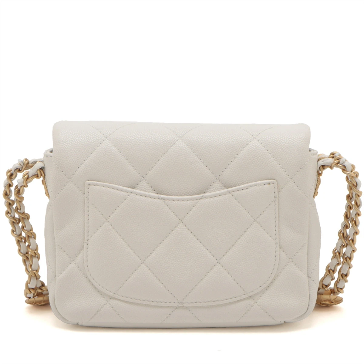 シャネル ミニマトラッセ キャビアスキン チェーンショルダーバッグ