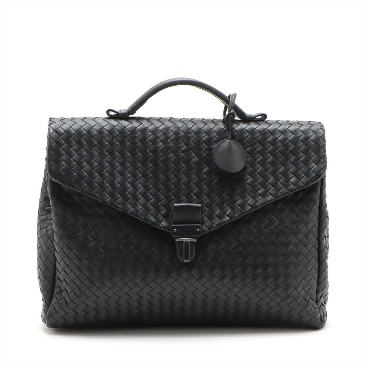 土日の価格！BOTTEGA VENETA ブラック ビジネスバッグ