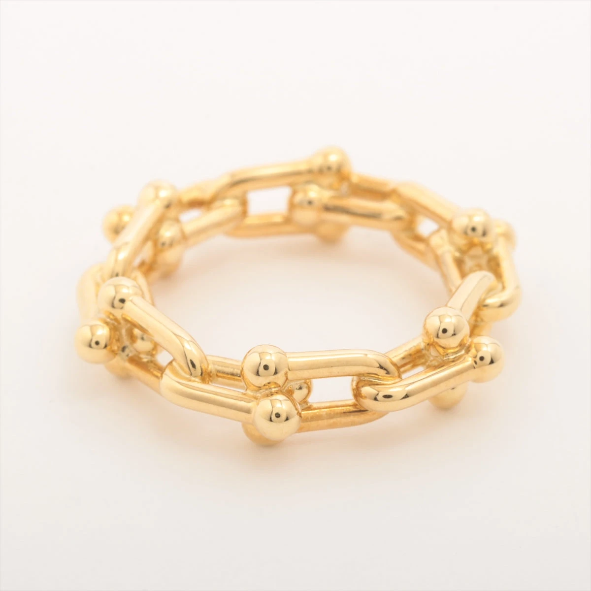 Tiffany & Co. ハードウェアマイクロ リンク リング 7号 ティファニー ハードウェア リンク リング イエローゴールド（マイクロ