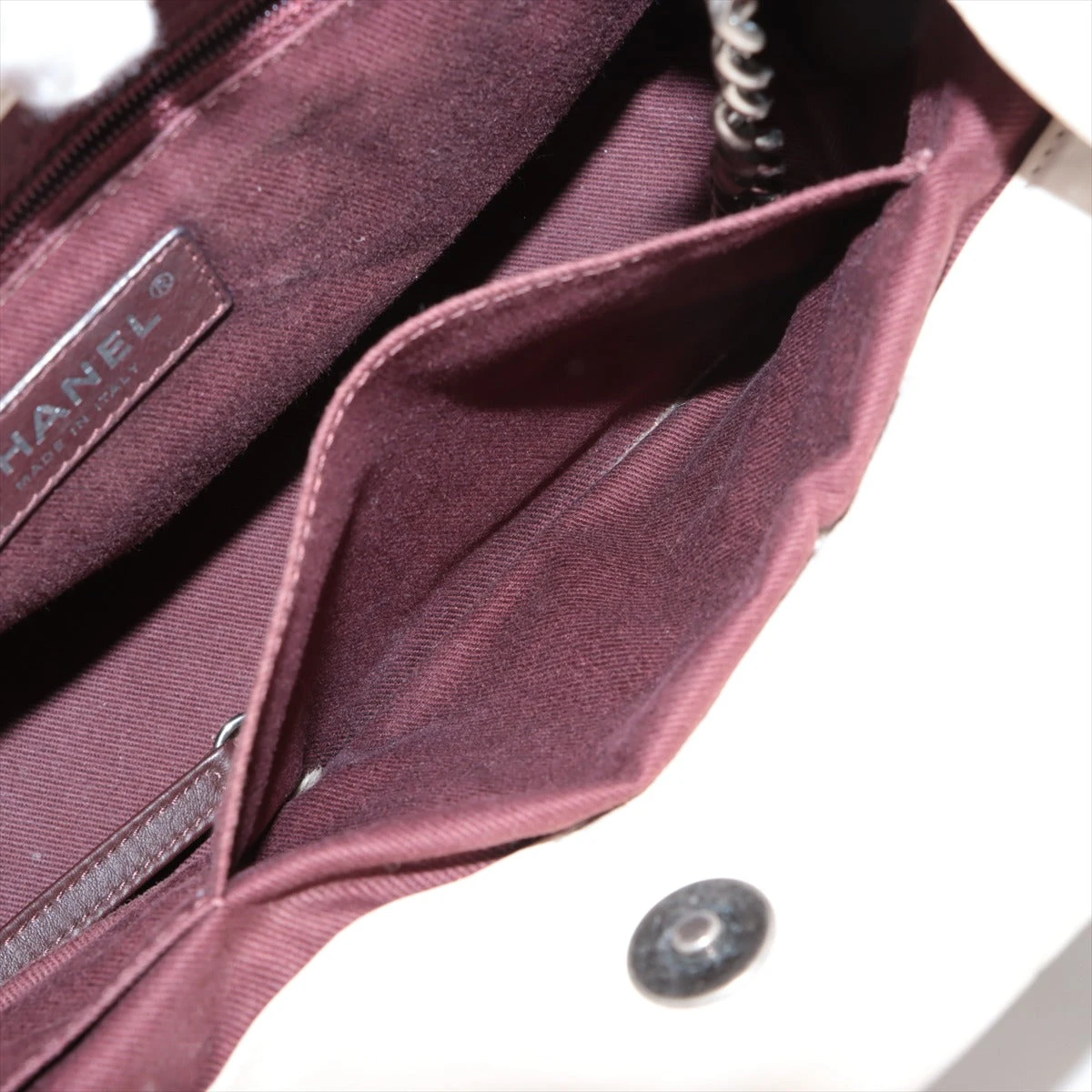 シャネル インザミックス レザー 2WAYハンドバッグ ベージュ