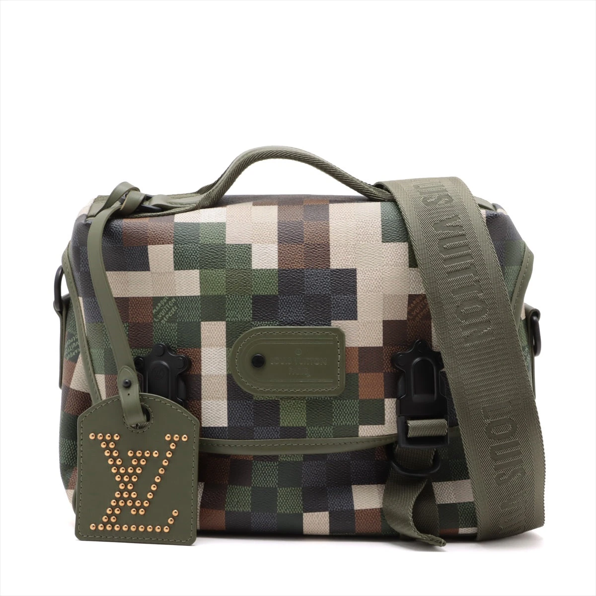 ヴィトン ダモフラージュキャンバス トレイル メッセンジャー M24449 RFID反応あり