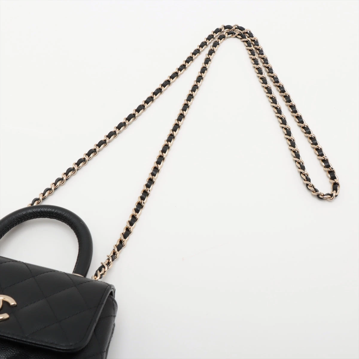 シャネル ココハンドル ミニミニ キャビアスキン 2WAYショルダーバッグ