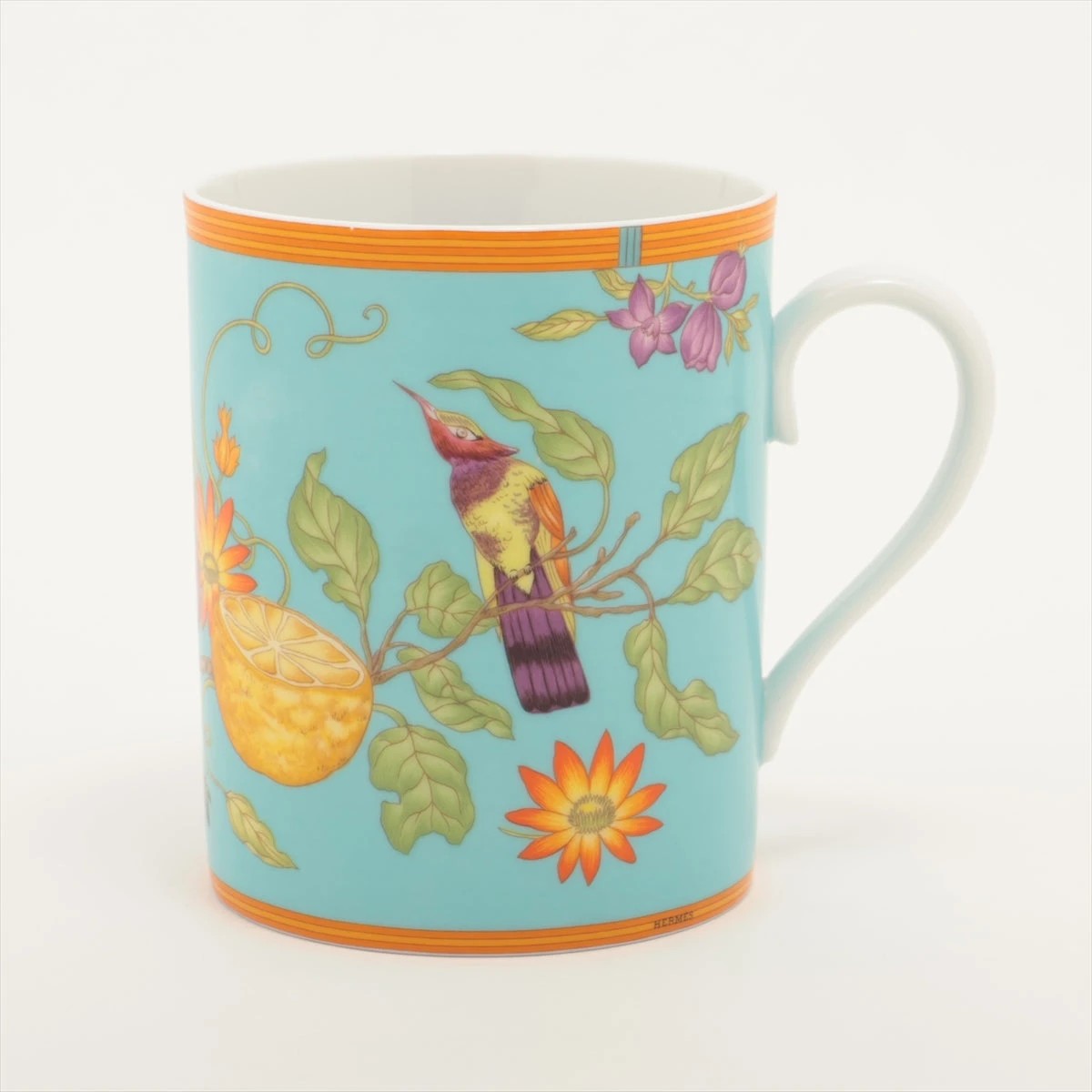 エルメス シエスタアイランド マグカップ 陶器 ブルー A3238560｜中古 