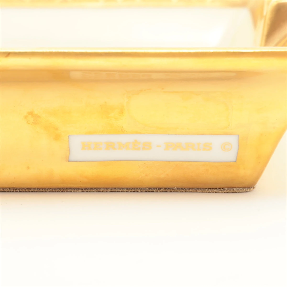 エルメス 灰皿 陶器 ゴールド A3214178｜中古ブランド品
