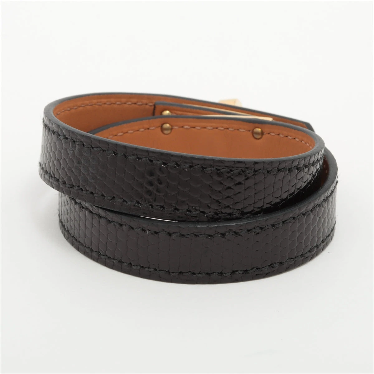 美品】エルメス ケリー ドゥブルトゥール ブレスレット 黒