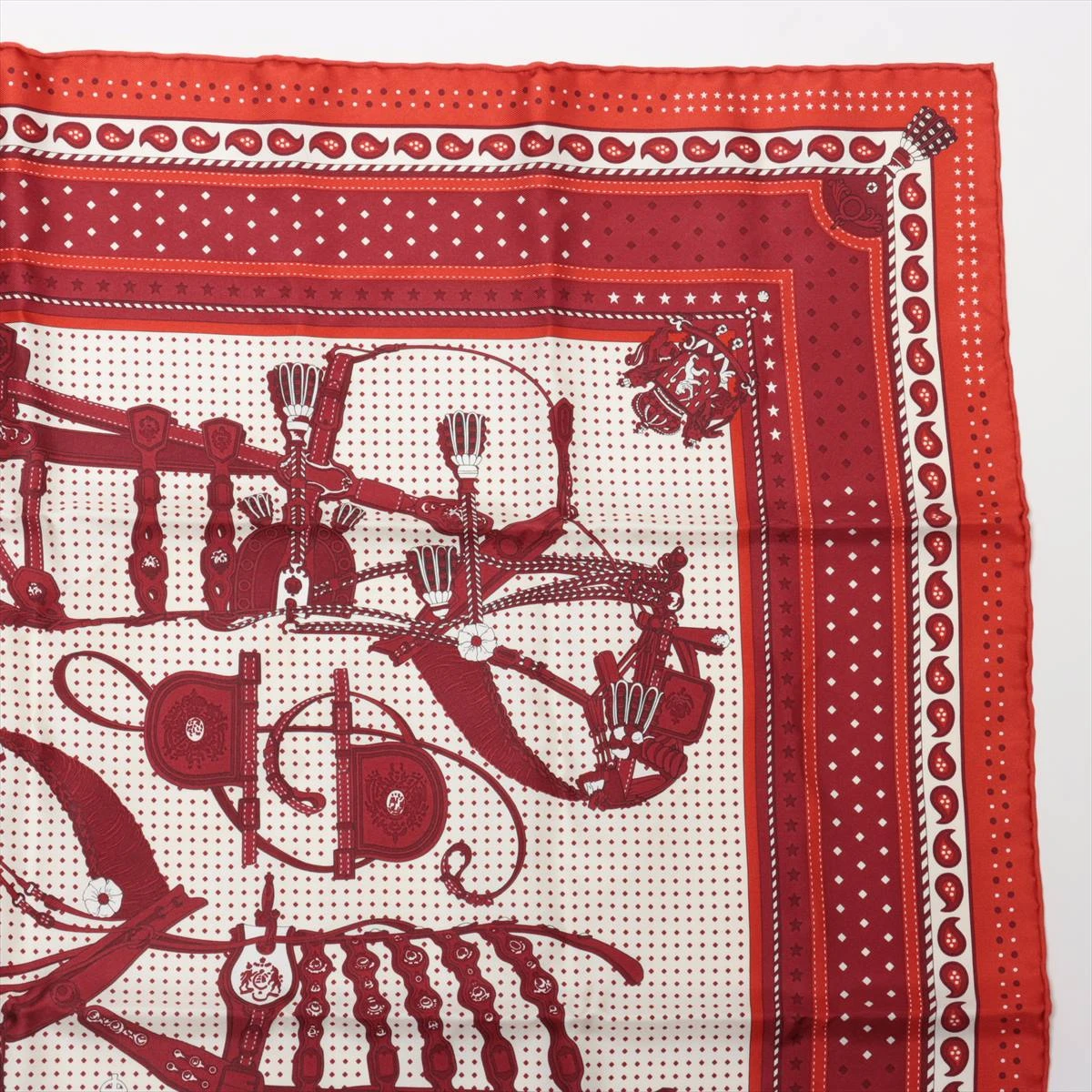 エルメス カレ55 バンダナ 宮廷の馬具 Harnais de Cour スカーフ