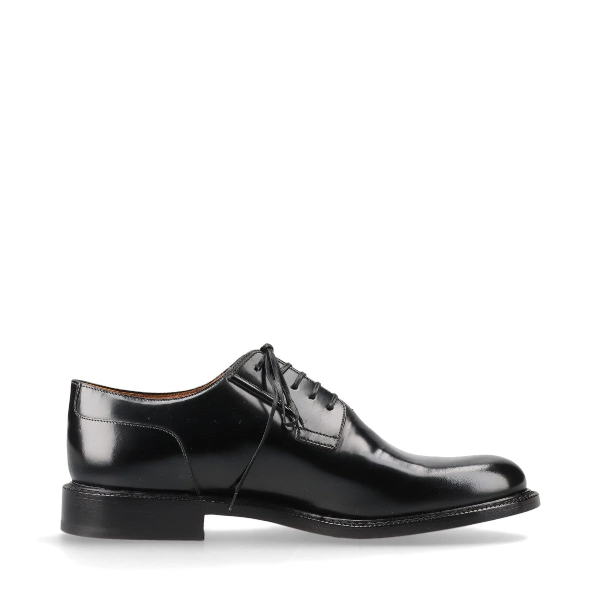 ALM. ブラックレザー シューズ 38 Men's Executive Cap Toe Dress Shoe In Black Leather - Thursday