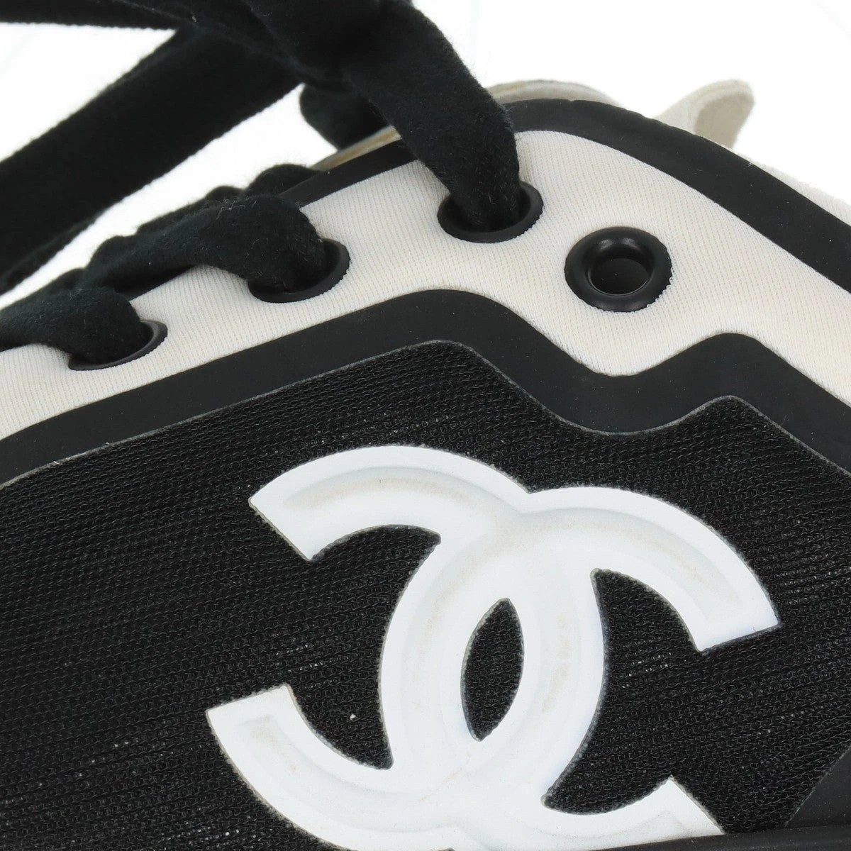 【Aランク】ココマーク ローカットスニーカー ブラック/ホワイト 楽天市場】CHANEL シャネル スニーカー ココマーク ホワイト