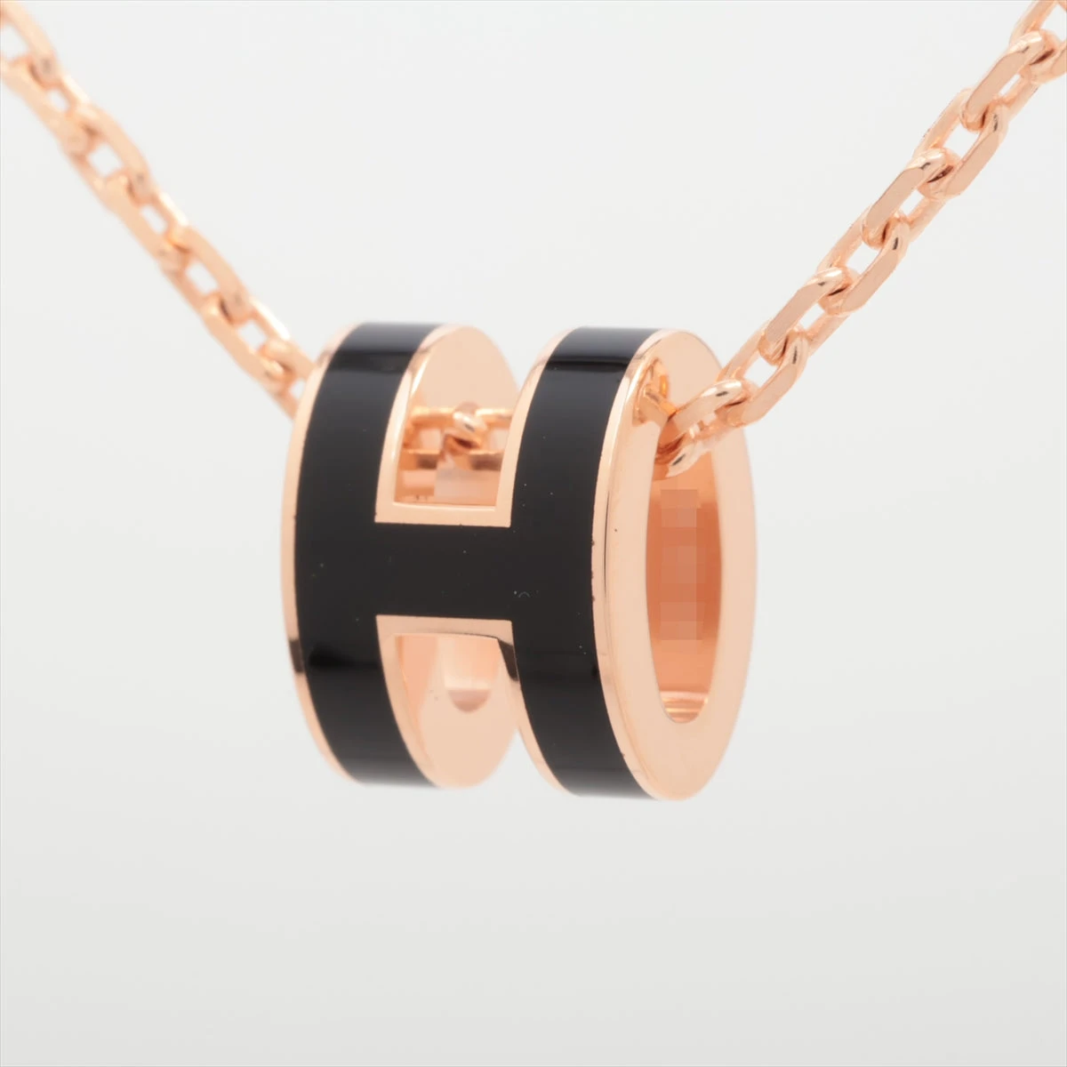 【未使用品】HERMES 稀少 人気 上品ネックレス ピンク ポップアッシュ エルメス ポップアッシュH ネックレス GP ピンクゴールド