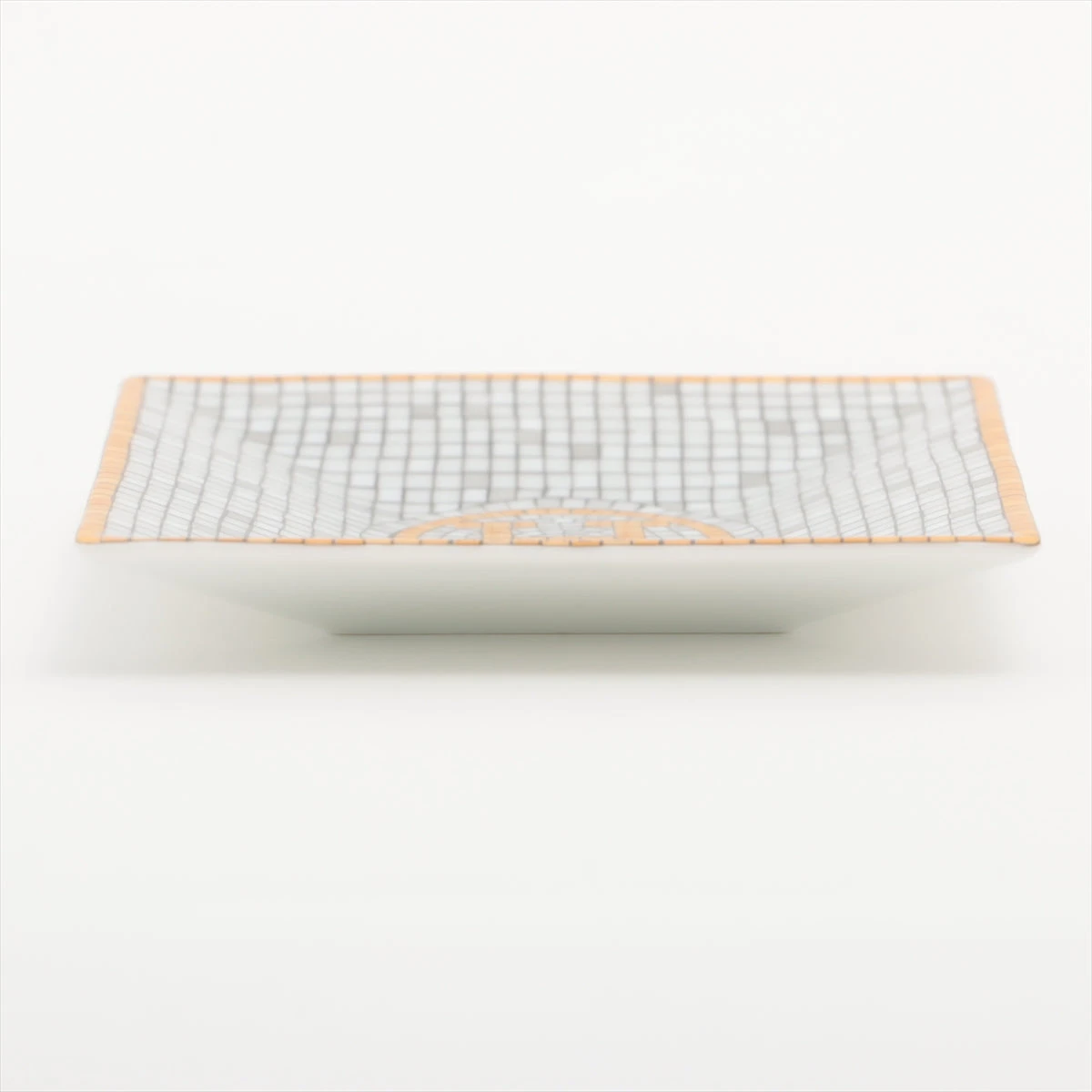 エルメス モザイク24ゴールド プレート 陶器 プチカレNo1 底印