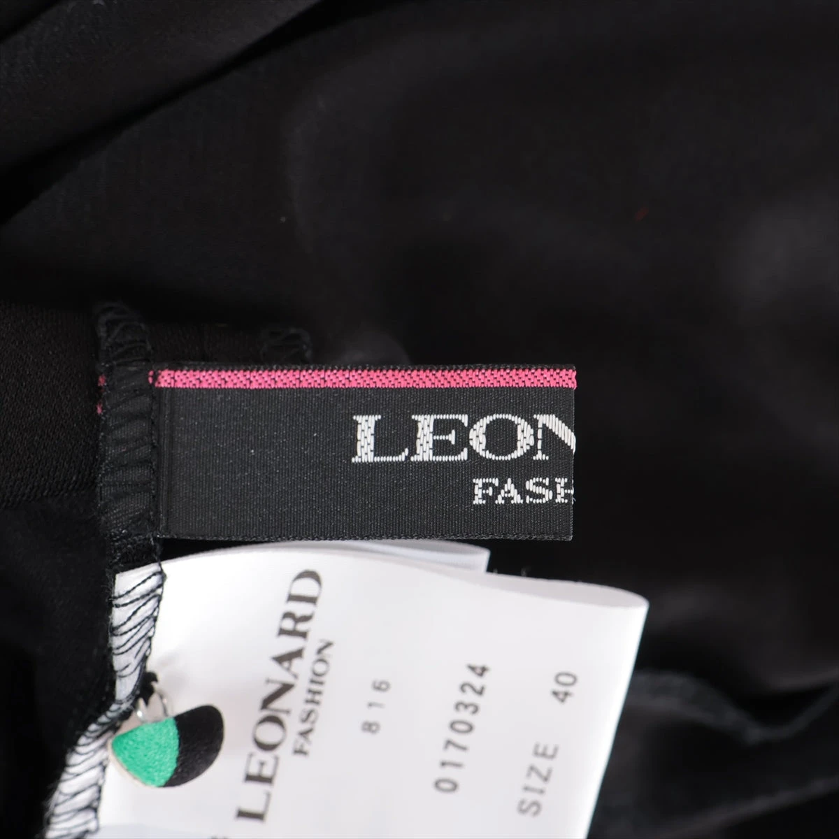 レオナールファッション アセテート ノースリーブワンピース 40