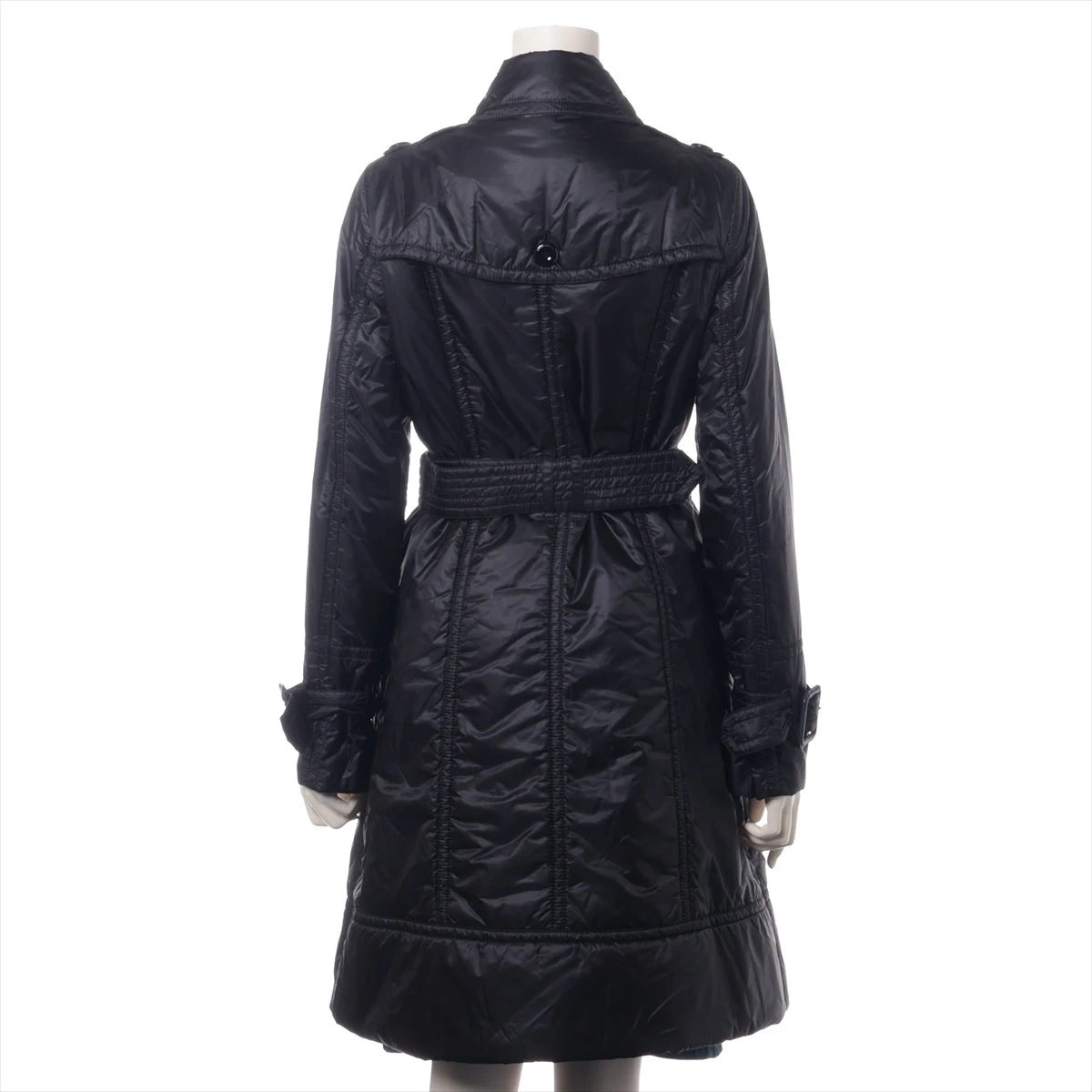 バーバリーロンドン ポリエステル×ナイロン 中綿コート 38 レディース