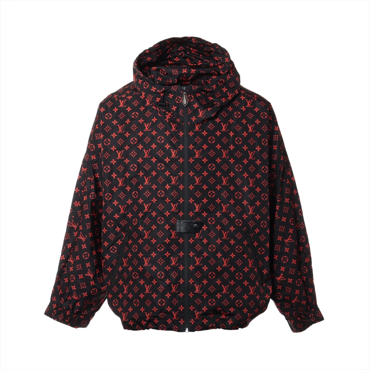 LOUIS VUITTON モノグラム　ナイロンジャケット　L相当　フード収納 LOUIS VUITTON モノグラム ナイロンジャケット L相当 フード収納